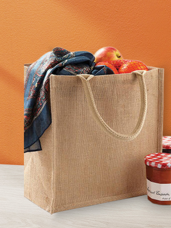 Stilvolle Werbe-Einkaufstasche mit Logo, umweltfreundliche Alternative für den Supermarkt und Boutiquen