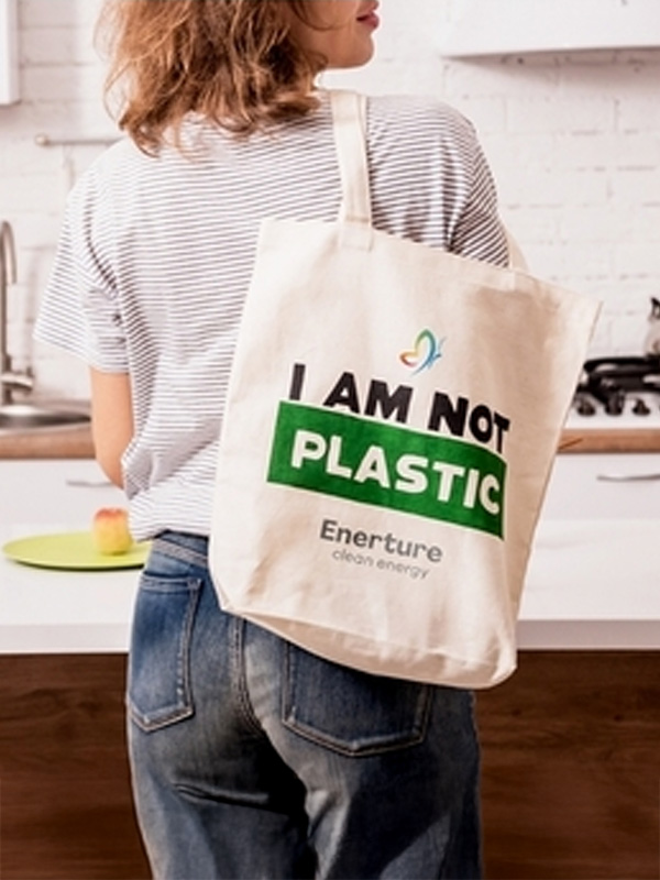 Ökologischer Jutebeutel mit prominentem Logo-Druck, zieht Blicke auf sich und stärkt deine Marke