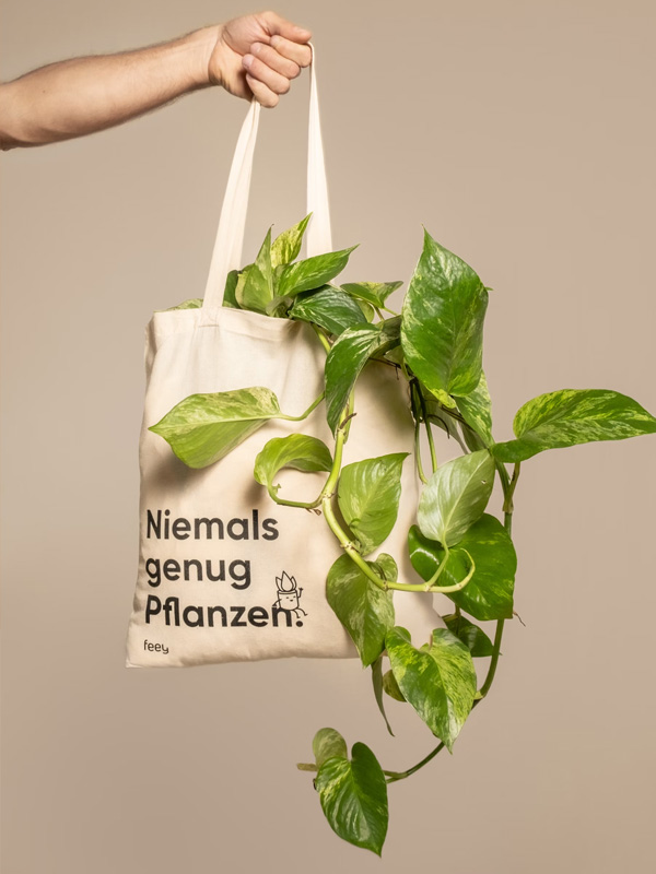 Personalisierbare schlichte Jutebeutel