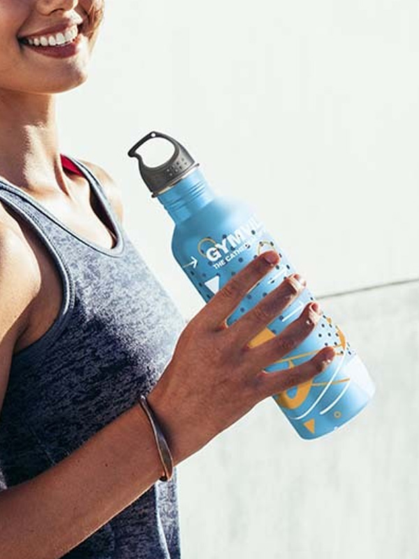 individuell gestaltbare Trinkflasche Merchandise Mitarbeitergeschenke