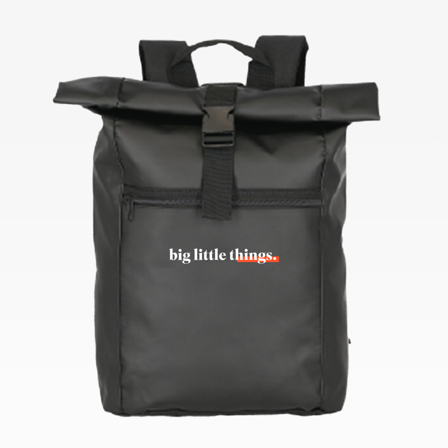 Rucksack Roll Top Plus, personalisierte Merchandise Mitarbeitergeschenke
