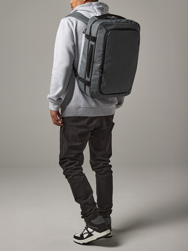 Kompakter grauer Arbeitsrucksack, personalisierte Merchandise Mitarbeitergeschenke